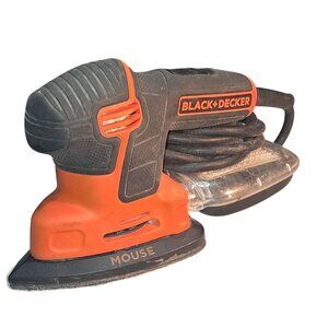 BLACK+DECKER Mouse Sander Corded Palm Detail Tool Handheld Orange Black Used